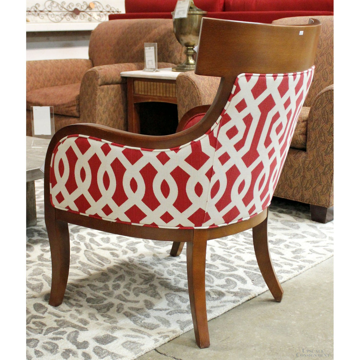 CR Laine Two-Tone Red Accent Chair