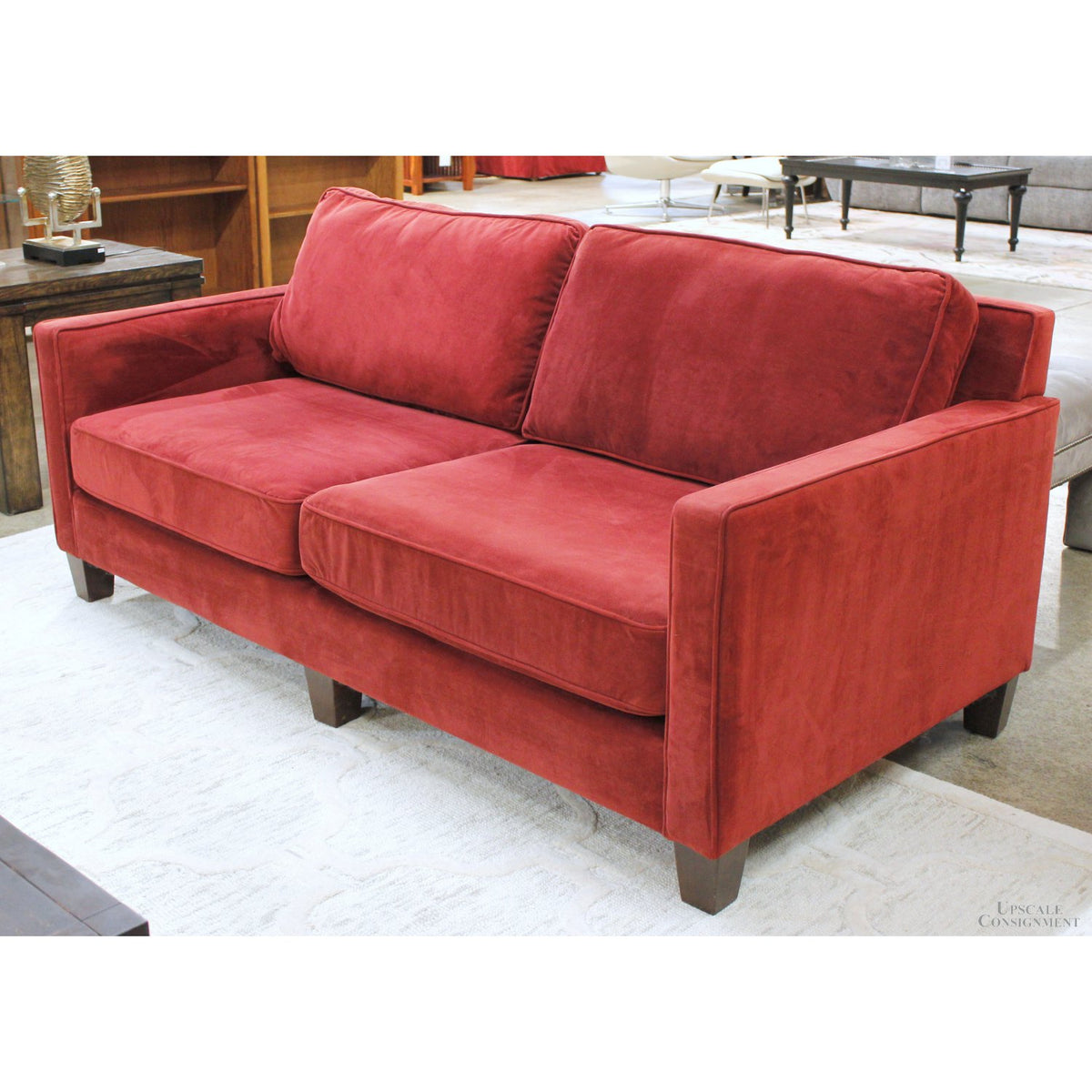 'Bella' Dark Red Sofa