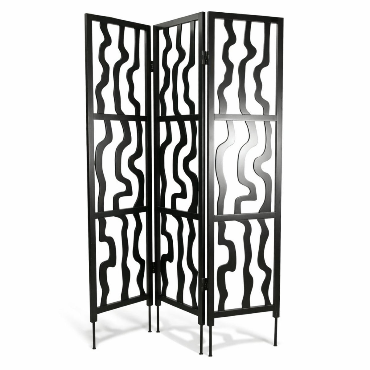 Tri-Fold Free-Form Cut-Out Panel Room Divider