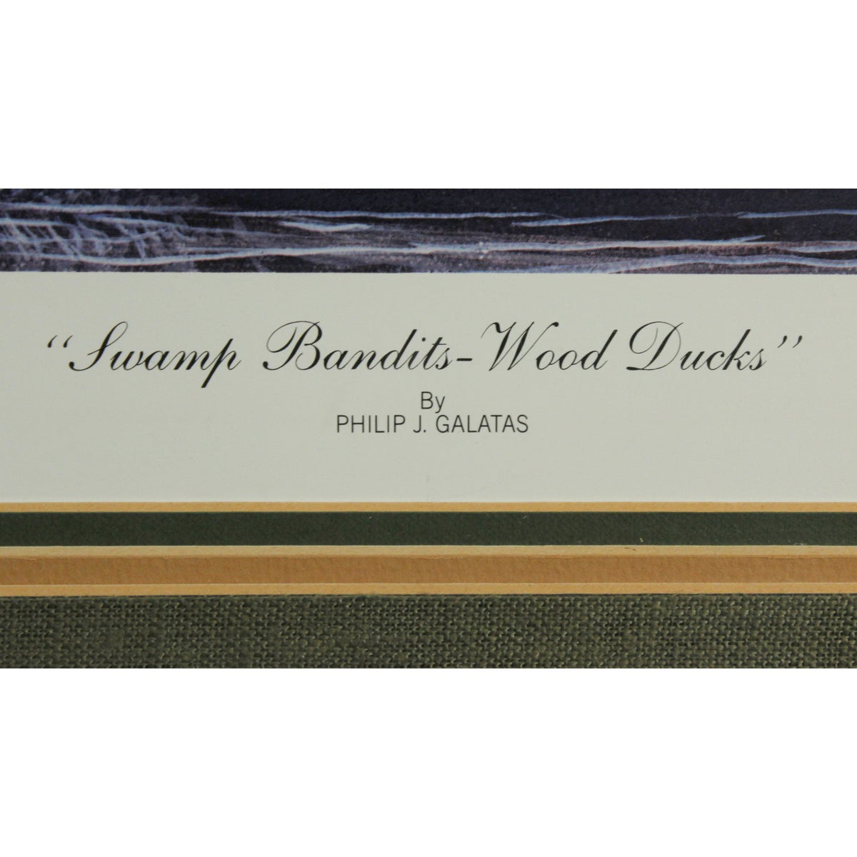 Signed Limited Edition Print "Swamp Bandits - Wood Ducks" by Philip Galatas