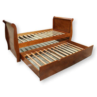 Cherry Twin Sleigh Bed w/Trundle