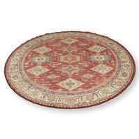 Ruggable 5' 11'' Round Red Area Rug w/Pad