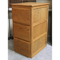 First Edition Furn. Oak Three Drawer File Cabinet