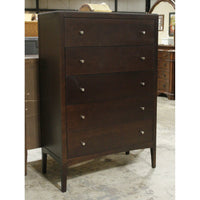 Modern Dark Finish Chest of Drawers