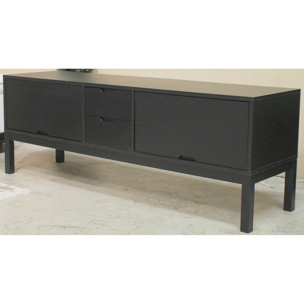 Modern Black Media Console