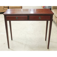 Mahogany 2 Drawer Console Table