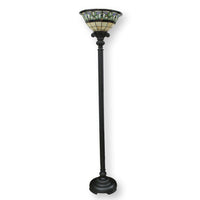 Stained Glass Torchiere Floor Lamp