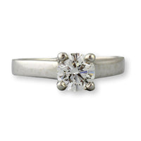 0.85ct Diamond Platinum Trellis Engagement Ring - GIA Report