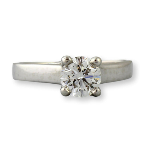 0.85ct Diamond Platinum Trellis Engagement Ring - GIA Report