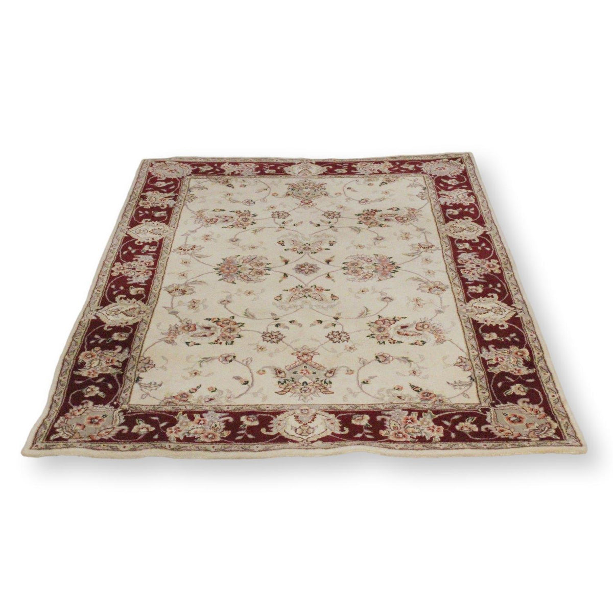 4' X 6' Wool & Silk Rug