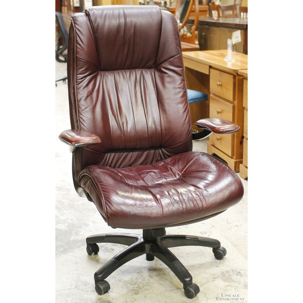 Lane Cordovan Leather Office Chair