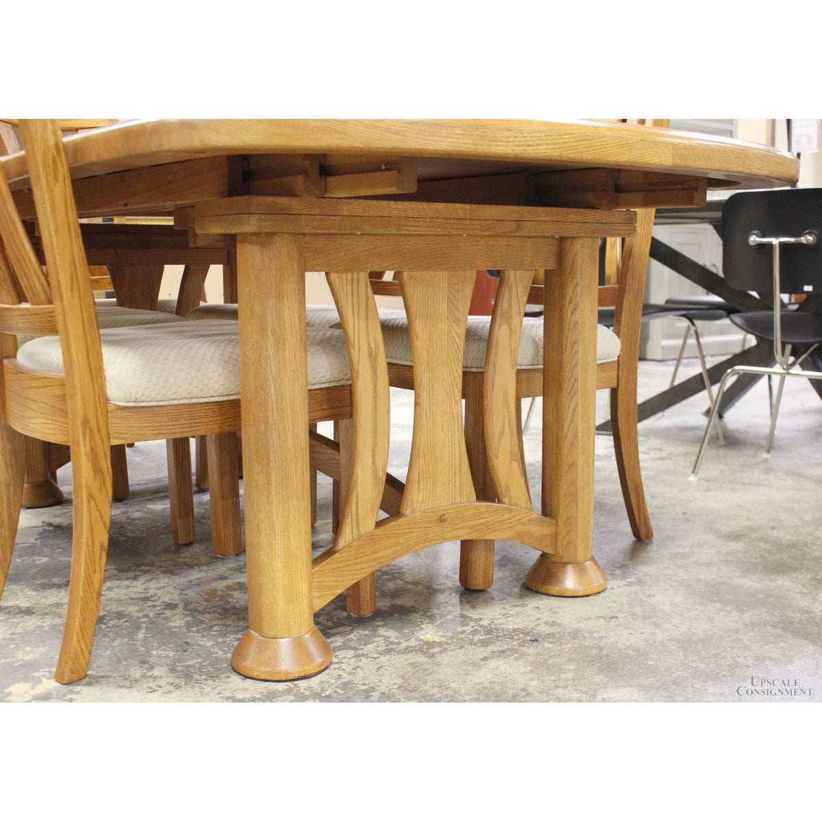 A-America Oak Dining Table w/6 Chairs