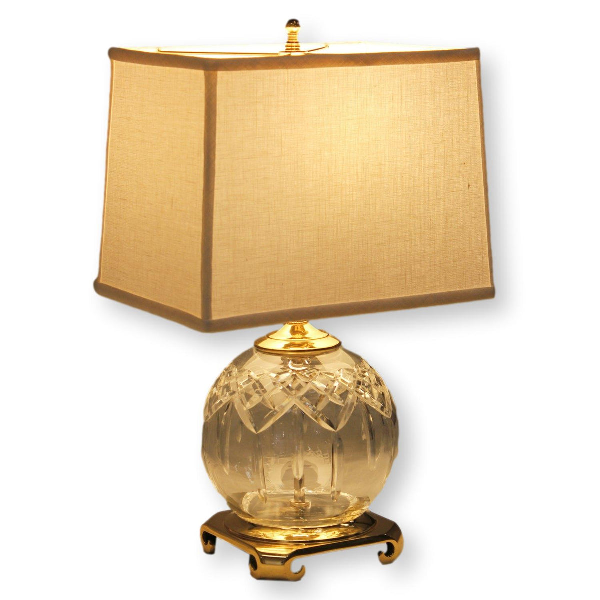 Waterford Crystal Ball Table Lamp