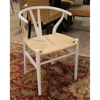 White & Wood Dinette Table w/4 Chairs