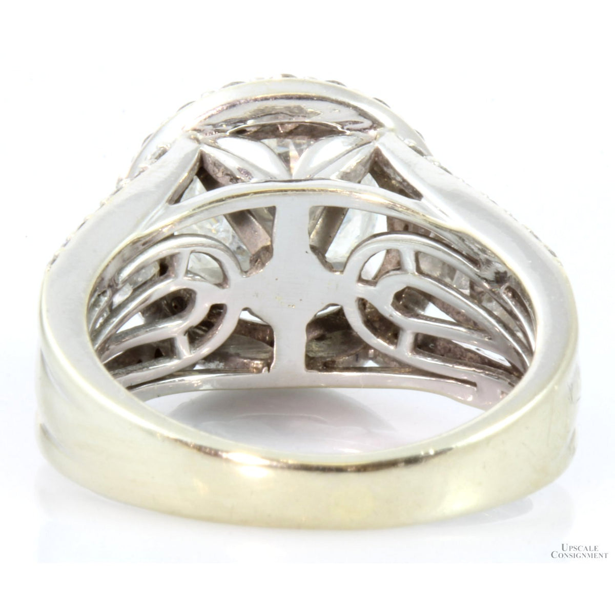 3.39ctw Diamond 14K Gold Ring Clarity Enhanced 2.08ct Solitaire