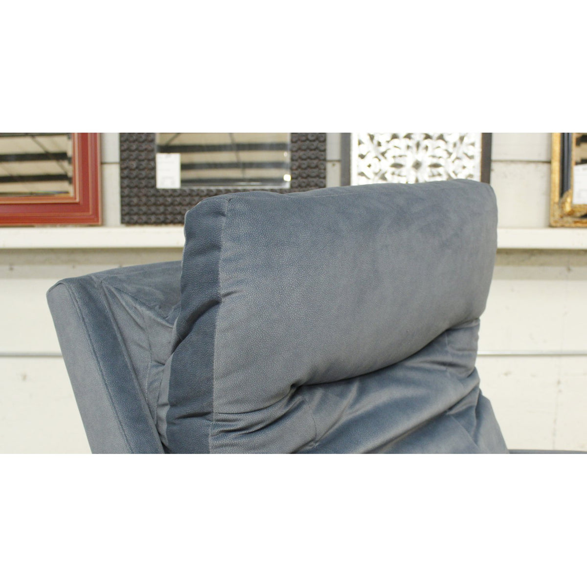 La-Z-Boy Light Blue Rocking Power Recliner w/Adj. Headrest