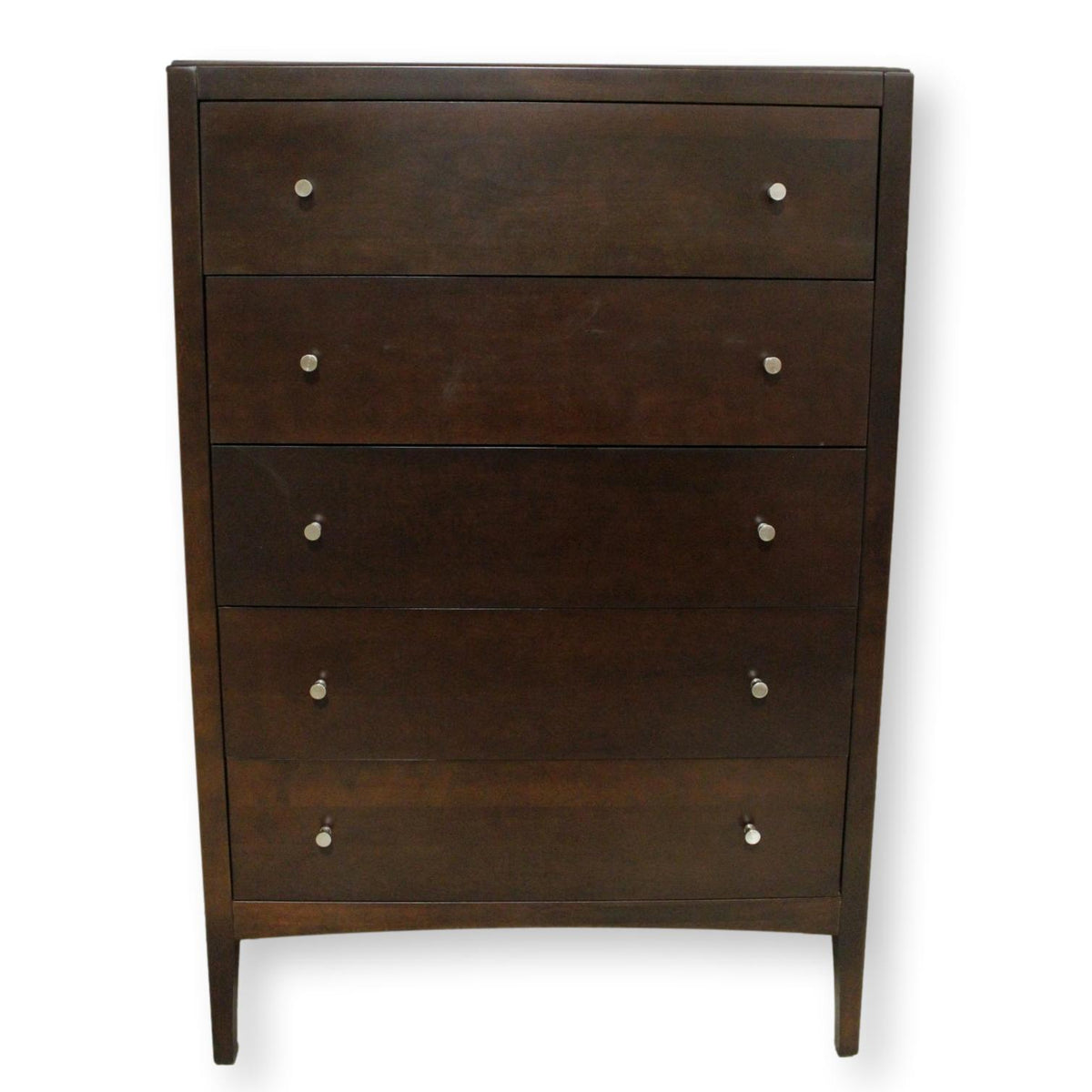 Modern Dark Finish Chest of Drawers