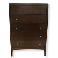 Modern Dark Finish Chest of Drawers