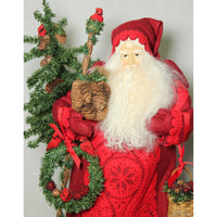 Lynn Haney 'Crimson Christmas' 18'' Santa Figure