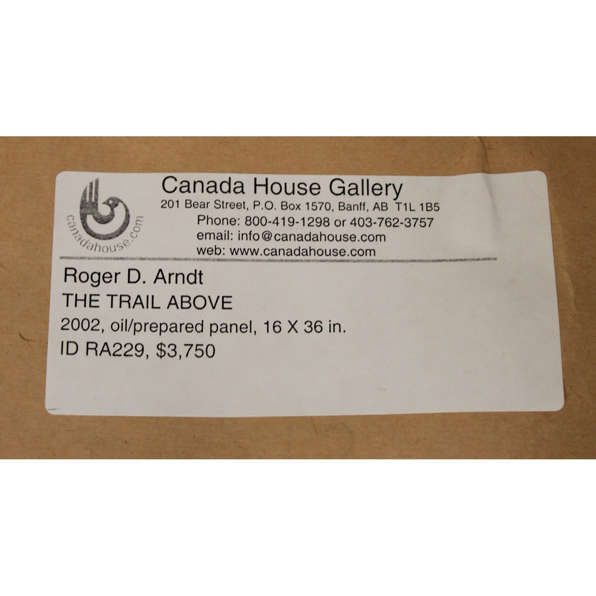 Artwork "The Trail Above" by Roger D Arndt