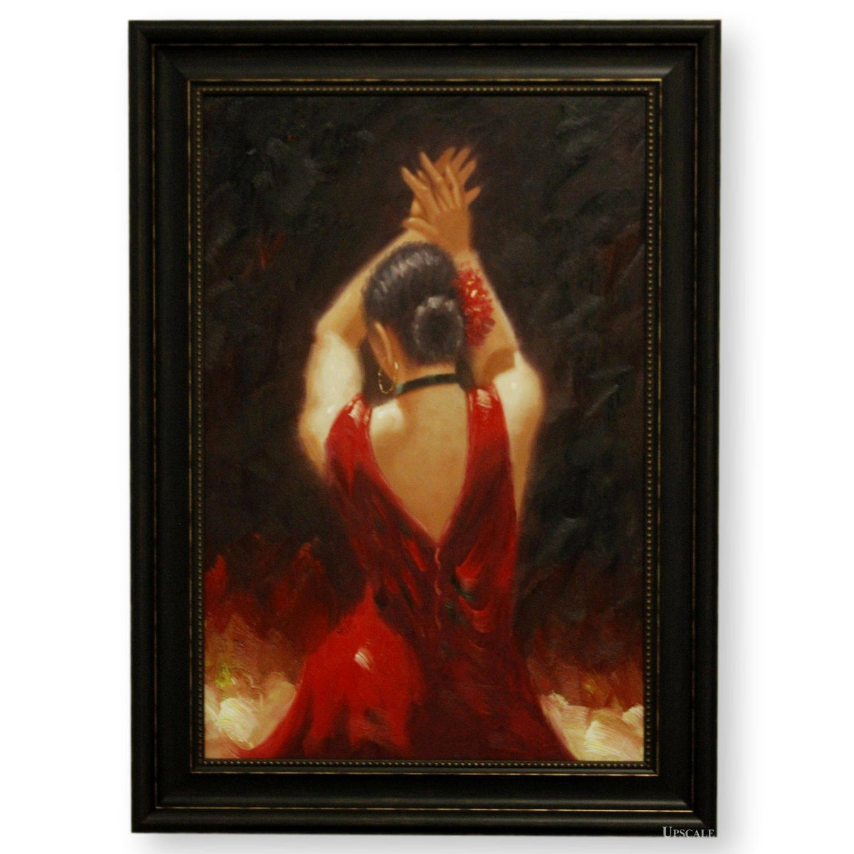 Spanish Flamenco Dancer in Red Dress