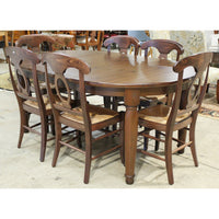 Dark Pine Dining Table w/6 Chairs