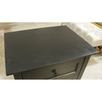 Mor Furniture 'Grace' Black 3 Drawer Nightstand