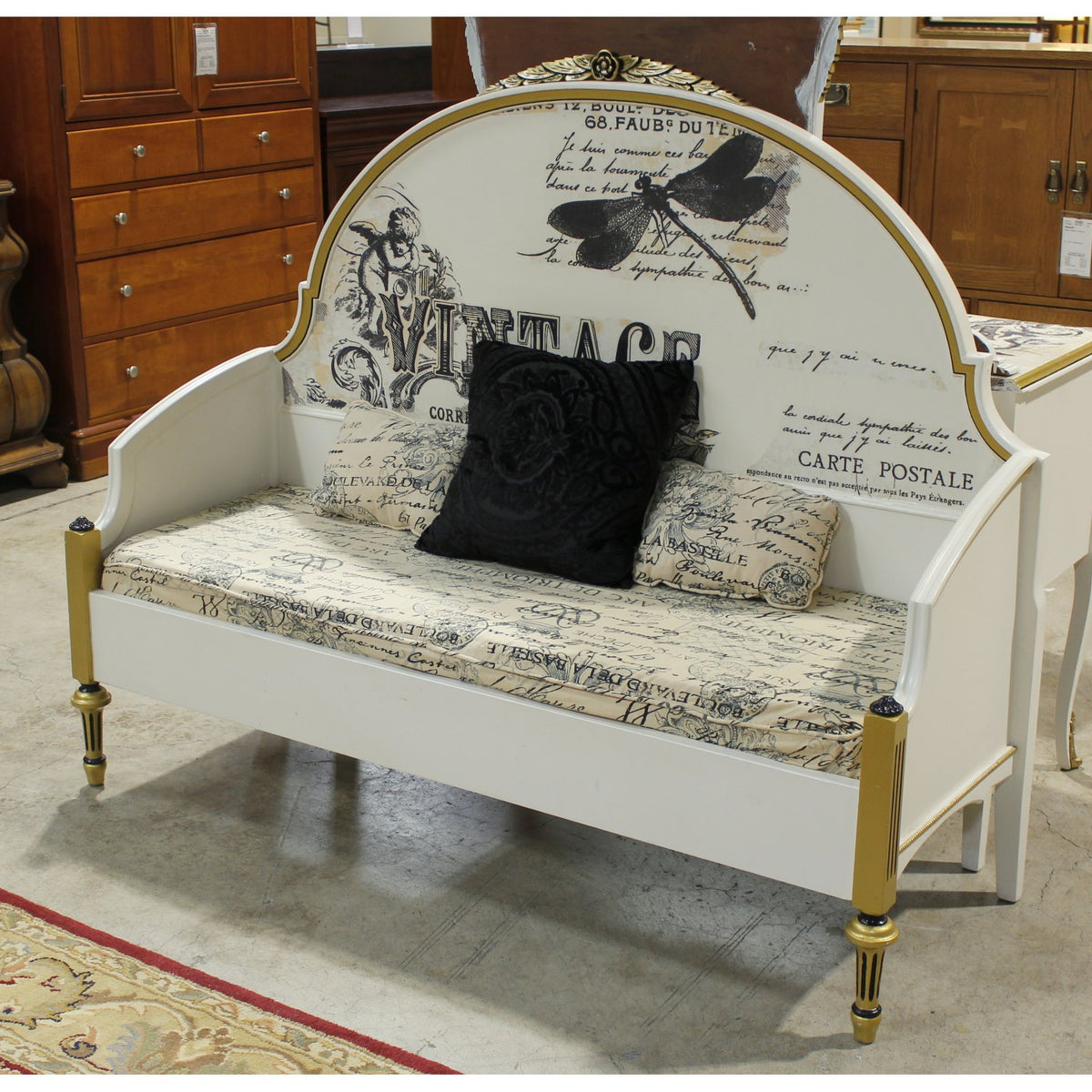 French Motif Settee