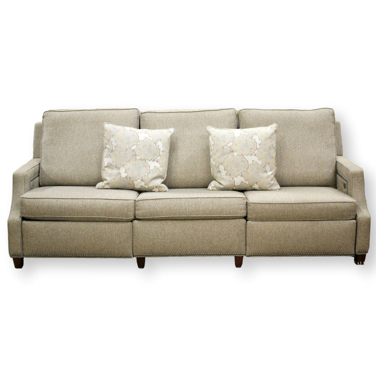 Norwalk Gray Power Dual Reclining Sofa