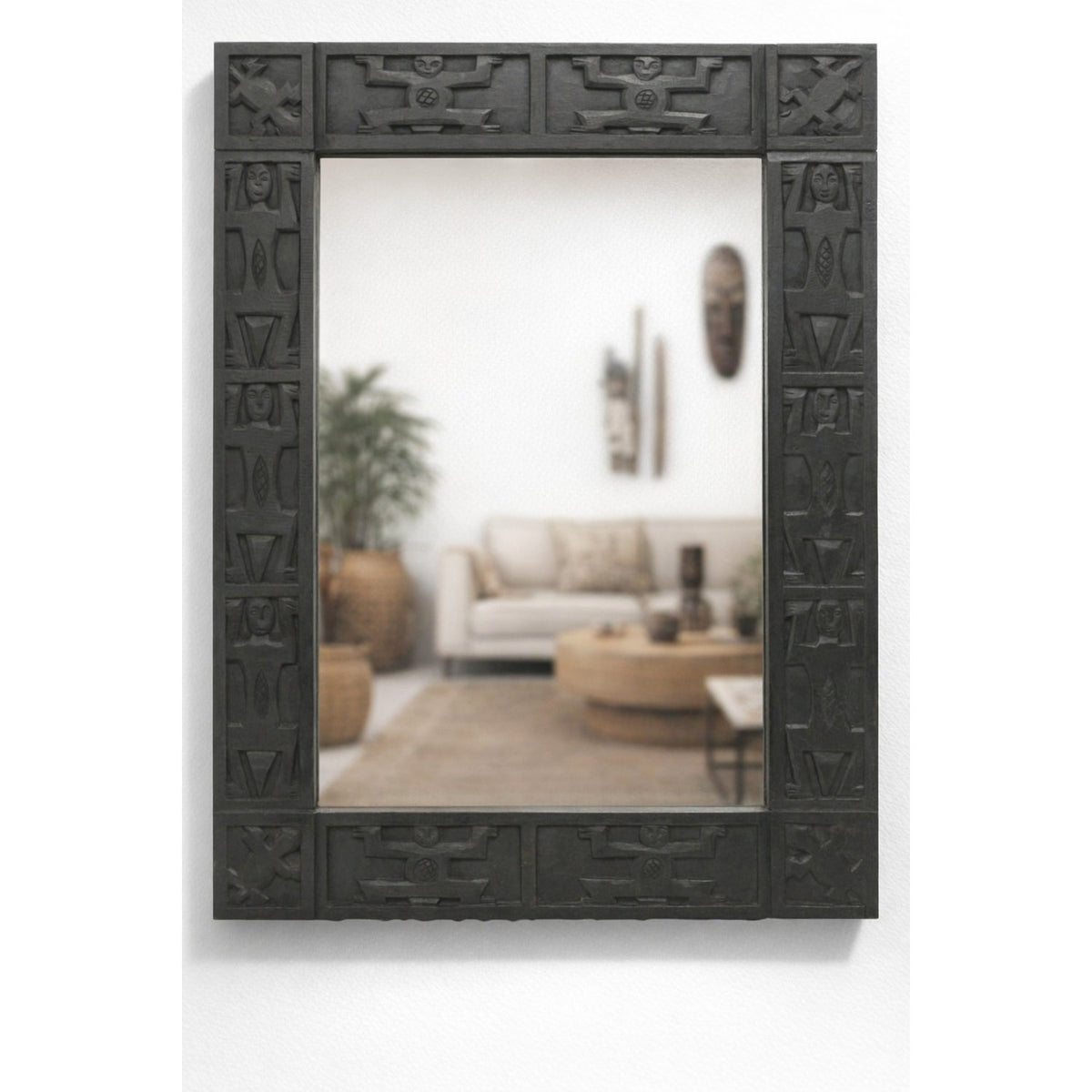 Hand Carved Wall Mirror