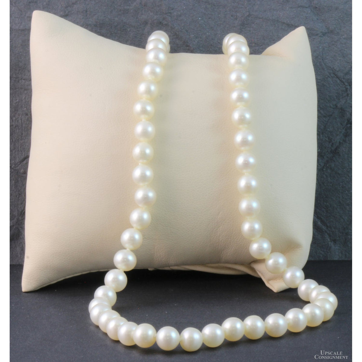 7mm Akoya Saltwater Pearl Necklace - 14K Gold Ball Clasp