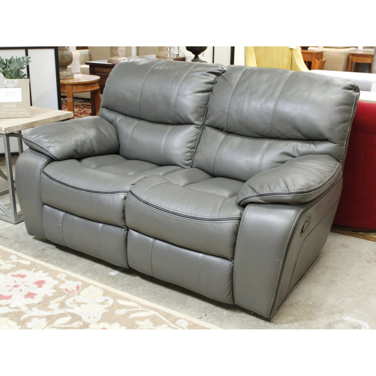 Gray Reclining Loveseat