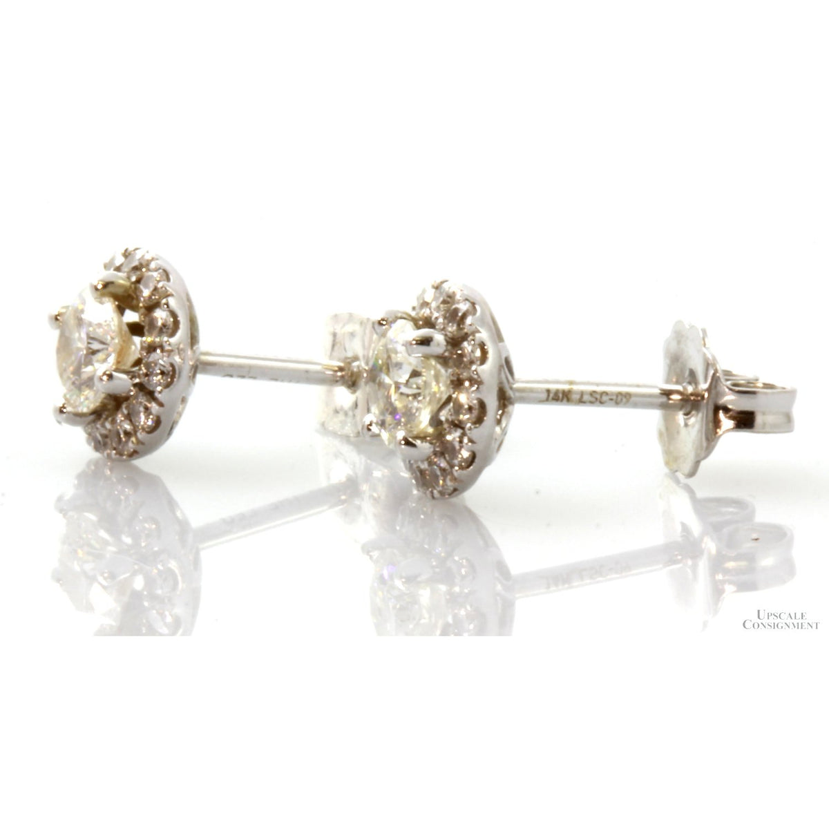 .86ctw LEO Trademark Diamonds - 1.10ctw 14K Gold Stud Earrings