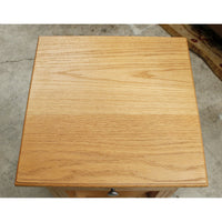 Square Oak Nighstand w/Drawer