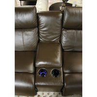 La-Z-Boy Leather Power Dual Reclining Loveseat w/Adj. Headrest