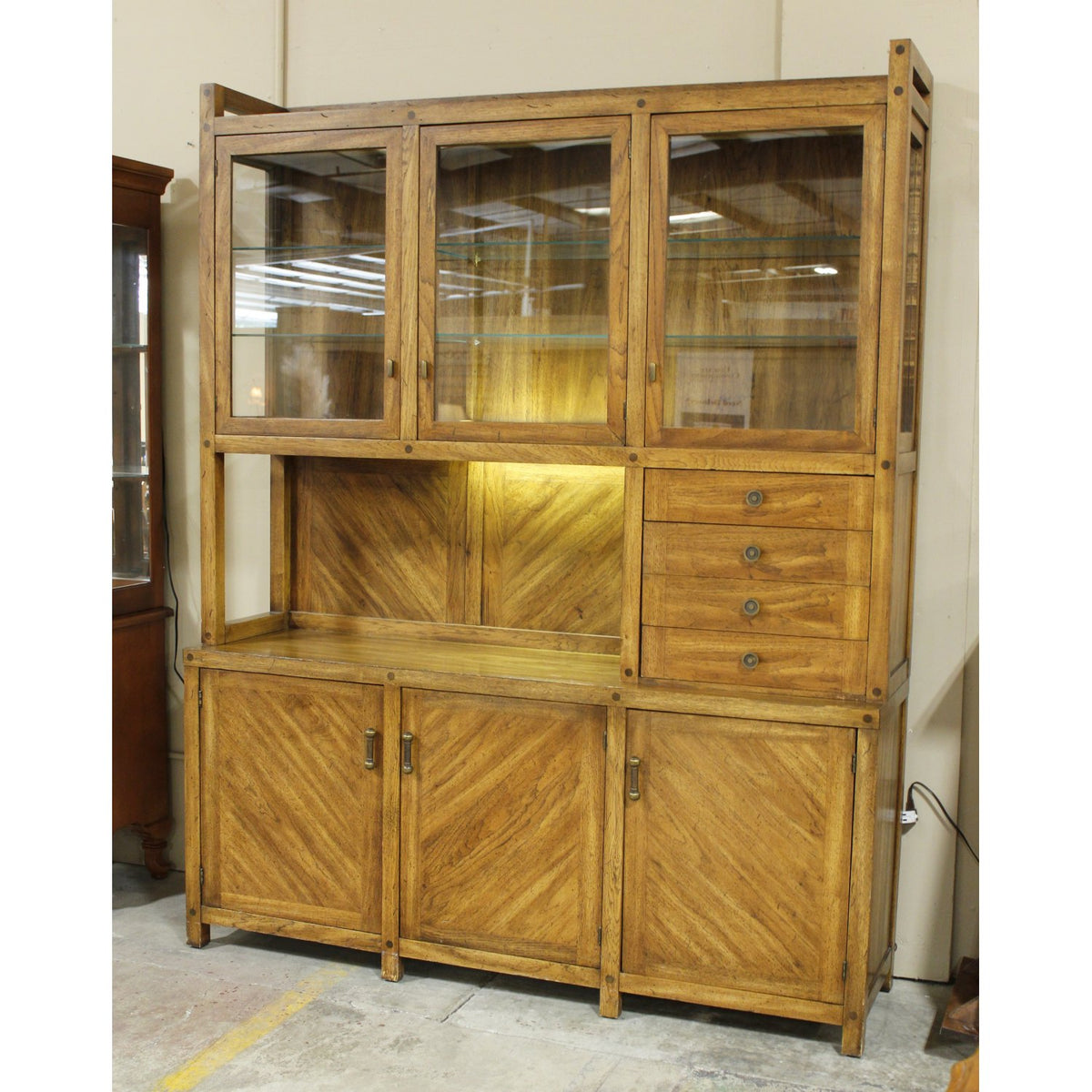 Bernhardt 'Hibriten' Asymmetrical China Cabinet