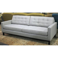 Ethan Allen Gray Mid-Century Modern Style Sofa