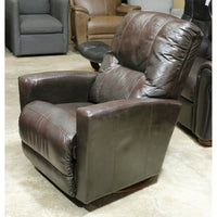 La-Z-Boy Brown Leather Swivel Rocking Recliner