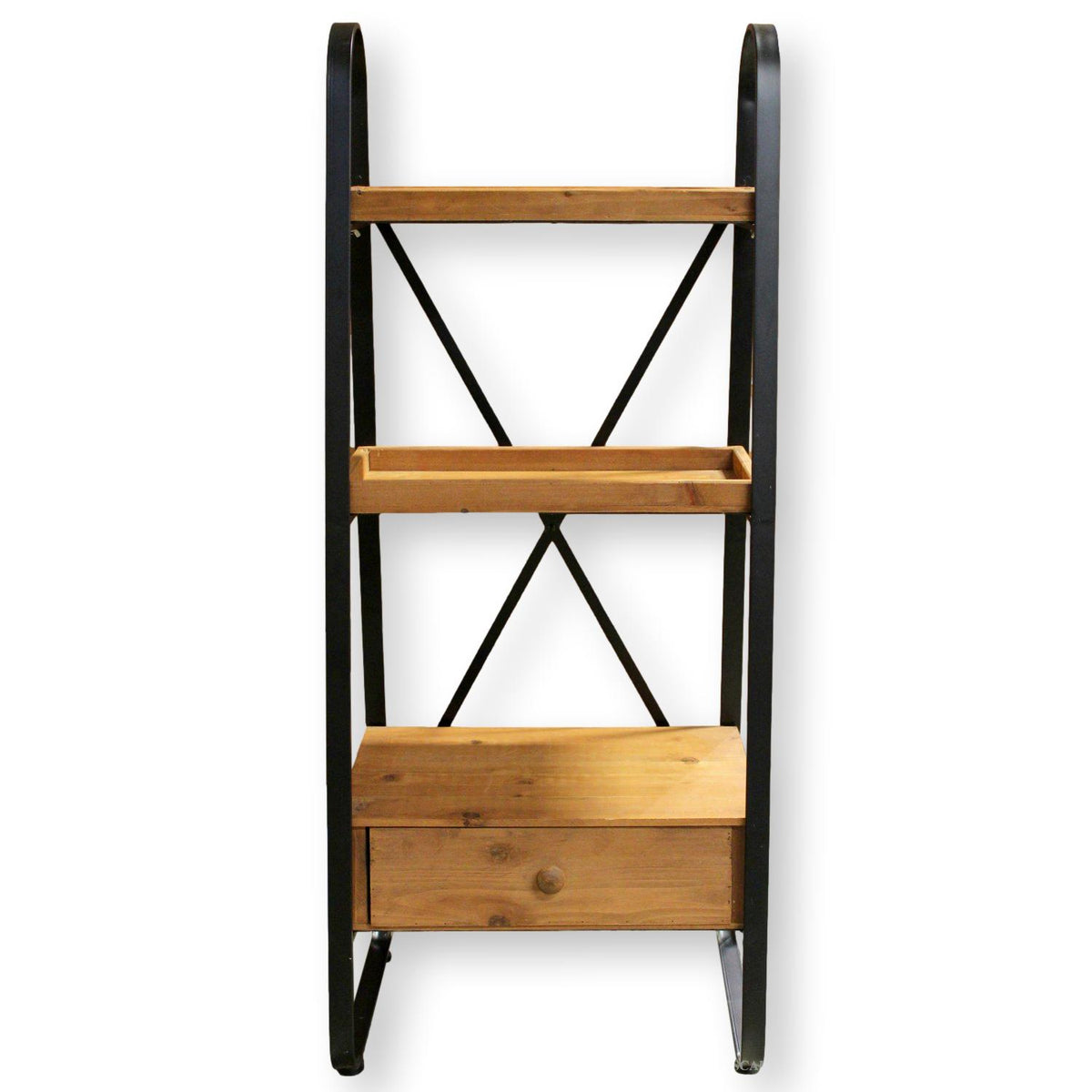 Rustic Ladder Style 3 Tier Shelf