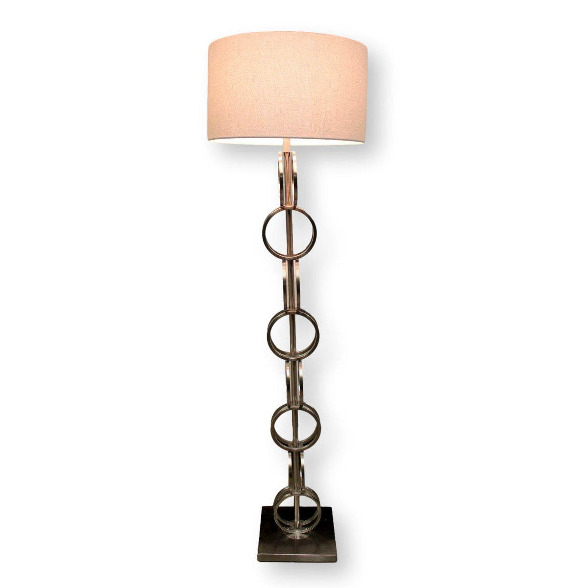 Silver Circles Floor Lamp