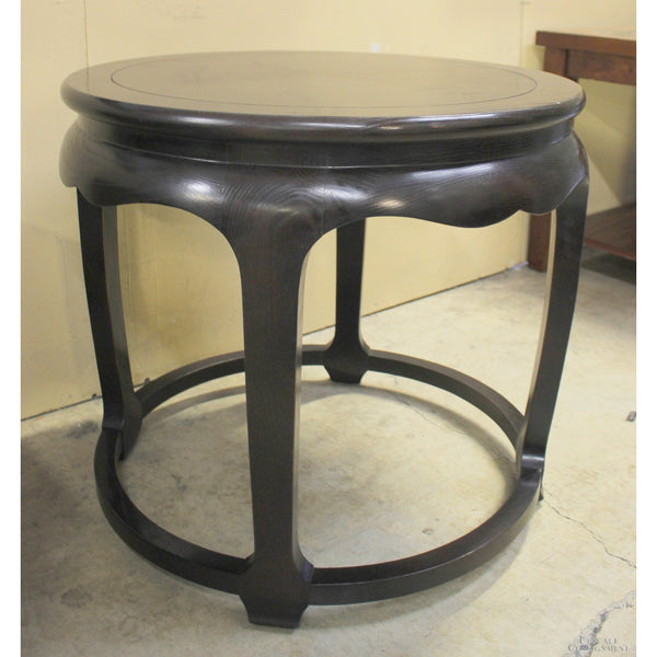 Century 'The Sobota Collection' Ebony Round Accent Table