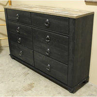 Ashley 6 Drawer Rustic Black Dressser