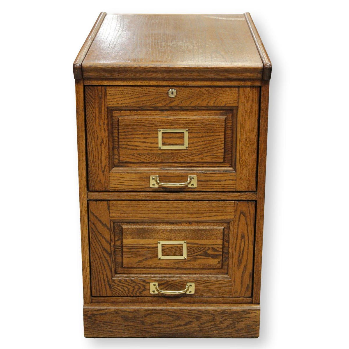 Dark Oak 2 Drawer File Cabinet