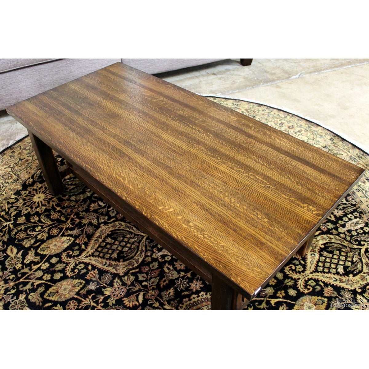 Dark Oak Mission Style Coffee Table