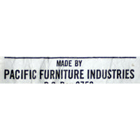 Pacific Furniture Ind. Gray Microstripe Loveseat