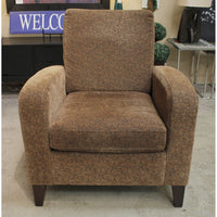 Brown High Back Accent Chair