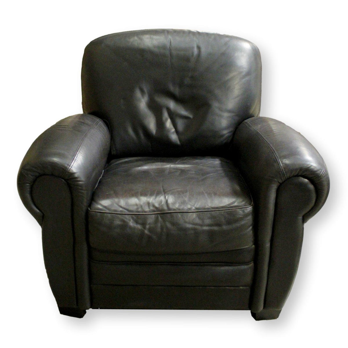 Black Leather Club Chair