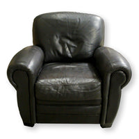 Black Leather Club Chair