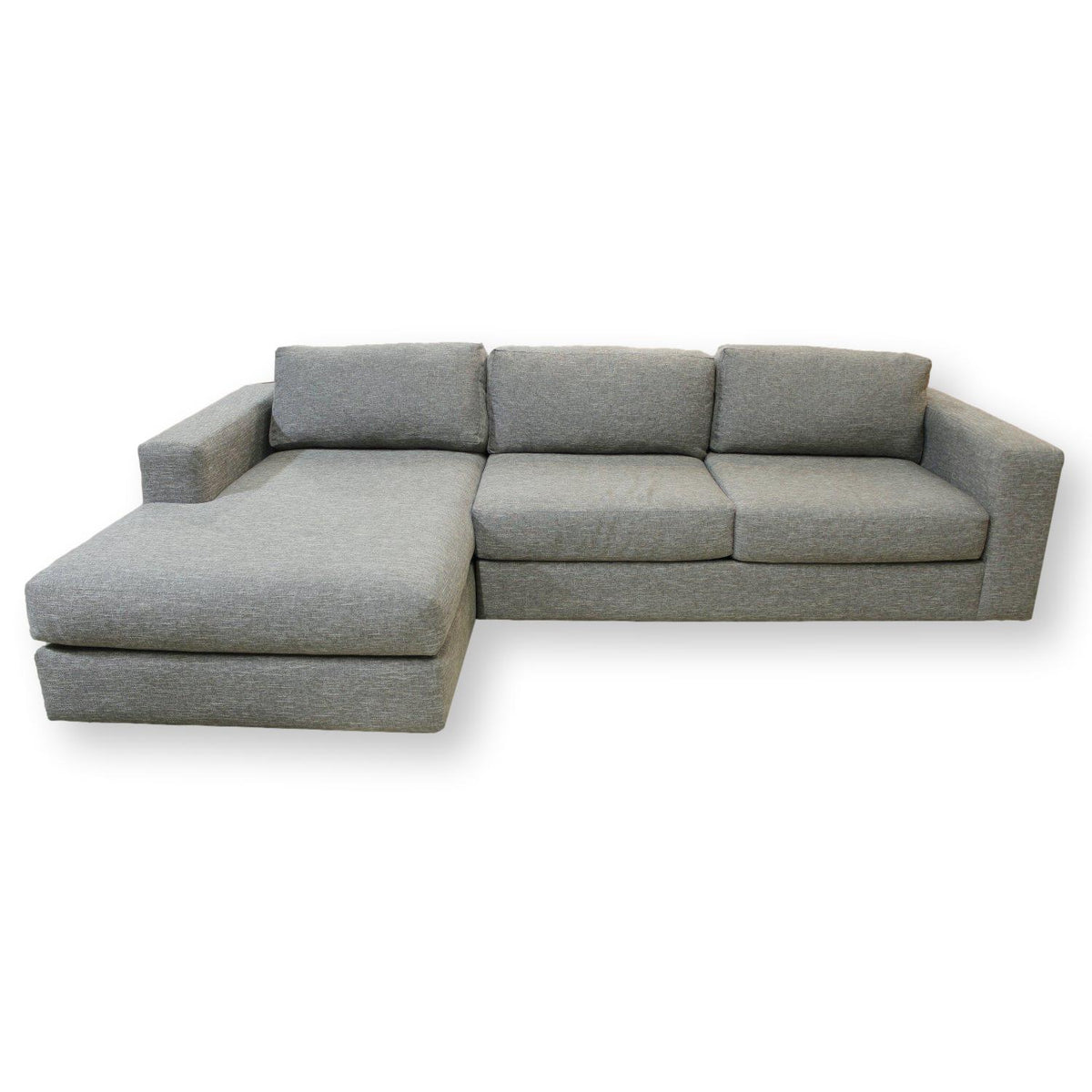 West Elm Gray Sectional Sofa w/Chaise