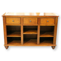 3 Drawer Console Table w/ Shelves Below